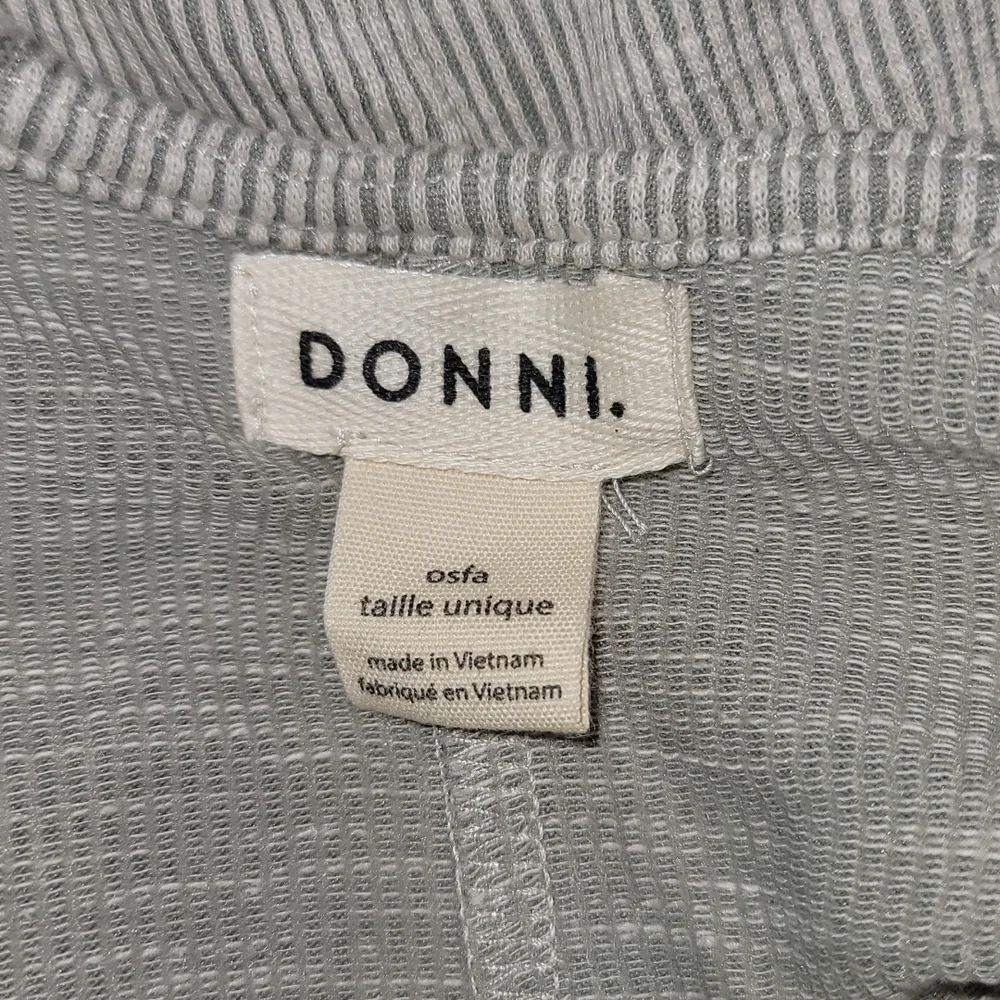DONNI Anthropologie Ribbed Oatmeal Open Duster Cardigan One size fits all